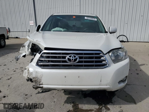 2010 Toyota Highlander Limited with VIN 5TDDK3EH5AS003034, listed as a Copart auction lot 50449835 with 185,717 mi miles and Salvage title. Bid and sale history available at DreamBid. Image 5.