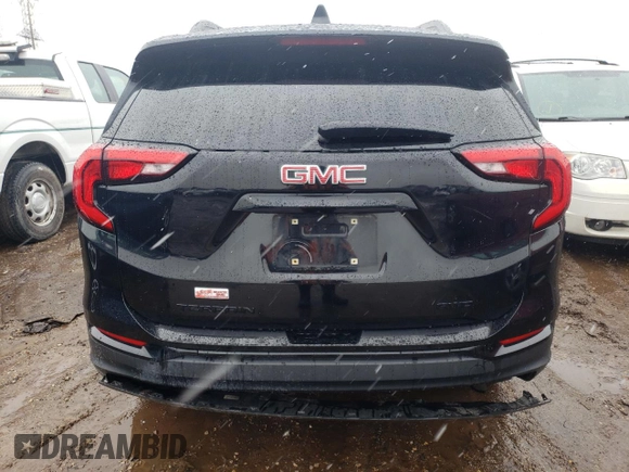 2019 GMC Terrain SLE with VIN 3GKALTEV1KL154647, listed as a Copart auction lot 70748654 with 128,265 mi miles and Salvage Title. Bid and sale history available at carsss.com. Image 6.