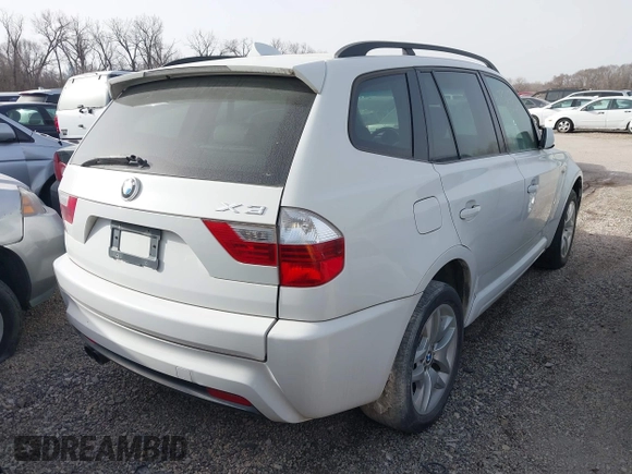 2007 BMW X3 3.0si with VIN WBXPC93437WF09134, listed as a IAAI auction lot 41790009 with 222,050 mi miles and . Bid and sale history available at DreamBid. Image 4.