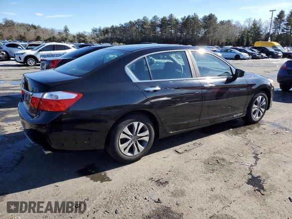 2015 Honda Accord LX with VIN 1HGCR2F34FA137785, listed as a Copart auction lot 45862725 with 91,542 mi miles and Salvage Title. Bid and sale history available at DreamBid. Image 3.