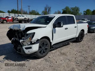 2023 Nissan Titan SV with VIN 1N6AA1EFXPN112108, listed as a Copart auction lot 52563755 with 22,320 mi miles and Salvage title. Bid and sale history available at DreamBid. Image 1.