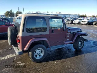 2001 Jeep Wrangler Sahara with VIN 1J4FA59S41P301365, listed as a Copart auction lot 87701675 with 134,081 mi miles and Salvage Title. Bid and sale history available at carsss.com. Image 3.