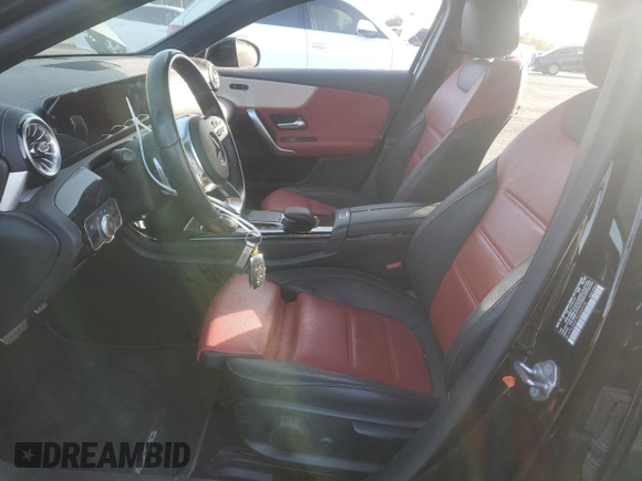 2022 Mercedes-Benz A 220 with VIN W1K3G4EB7NJ360318, listed as a Copart auction lot 87510085 with 50,577 mi miles and Salvage Title. Bid and sale history available at DreamBid. Image 7.