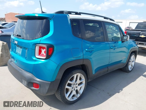 2021 Jeep Renegade Latitude with VIN ZACNJCBB8MPM51418, listed as a IAAI auction lot 42527686 with 64,459 mi miles and . Bid and sale history available at DreamBid. Image 4.