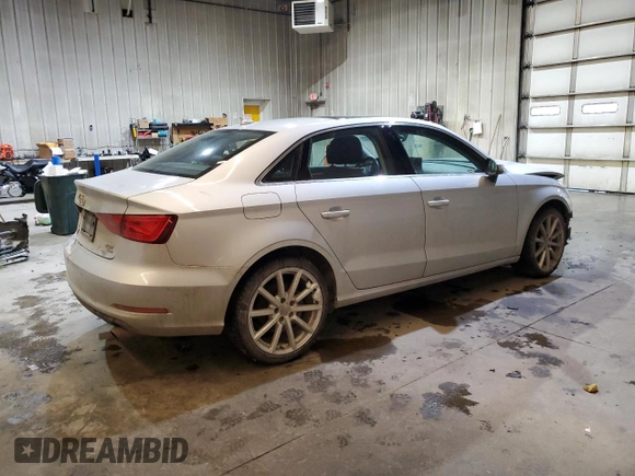 2015 Audi A3 2.0T Premium Plus with VIN WAUEFGFFXF1000953, listed as a Copart auction lot 41758235 with 94,884 mi miles and Salvage Title. Bid and sale history available at carsss.com. Image 3.