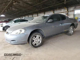 2006 Chevrolet Monte Carlo LT 3.9L with VIN 2G1WK151969281637, listed as a Copart auction lot 44020635 with 186,416 mi miles and Salvage Title. Bid and sale history available at carsss.com. Image 1.