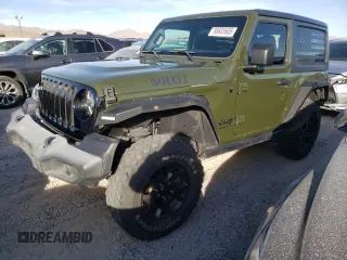 2021 Jeep Wrangler Sport S with VIN 1C4HJXAG6MW557583, listed as a Copart auction lot 88603685 with 28,325 mi miles and Salvage Title. Bid and sale history available at DreamBid. Image 1.