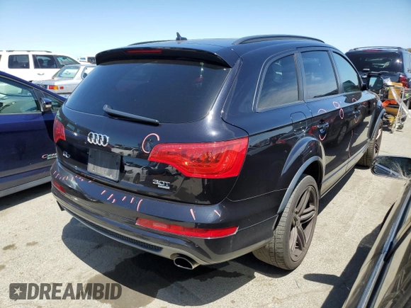 2015 Audi Q7 3.0T S line Prestige with VIN WA1DGBFE1FD030017, listed as a Copart auction lot 53651124 with 120,809 mi miles. Bid and sale history available at carsss.com. Image 3.