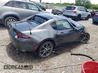 2020 Mazda MX-5 Miata RF Grand Touring with VIN JM1NDAM71L0411211, listed as a Copart auction lot 58496834 with 0 mi miles and Salvage Title. Bid and sale history available at carsss.com. Image 3.