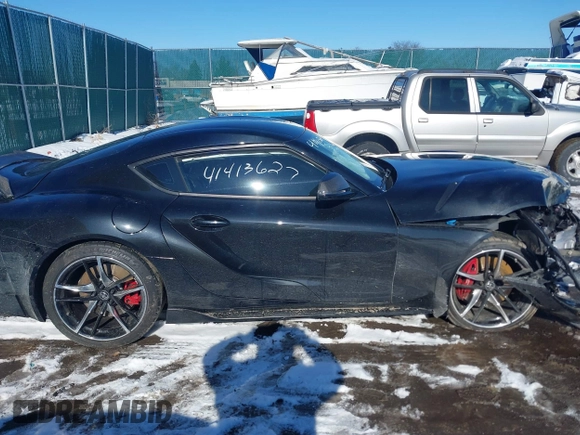 2021 Toyota Supra 3.0 with VIN WZ1DB0C03MW044148, listed as a IAAI auction lot 41413627 with 9,590 mi miles and . Bid and sale history available at DreamBid. Image 14.