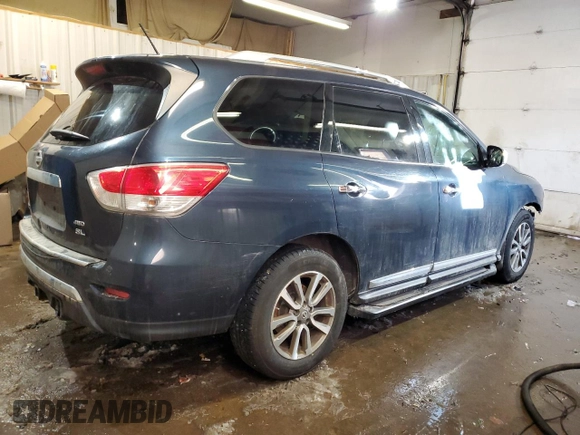 2013 Nissan Pathfinder SL with VIN 5N1AR2MM6DC669201, listed as a Copart auction lot 44315675 with 120,983 mi miles and Salvage Title. Bid and sale history available at carsss.com. Image 3.