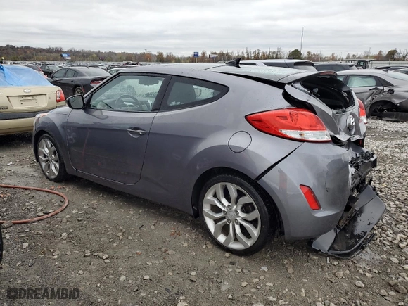 2015 Hyundai Veloster with VIN KMHTC6AD2FU229477, listed as a Copart auction lot 80378784 with 82,690 mi miles and Salvage Title. Bid and sale history available at carsss.com. Image 2.