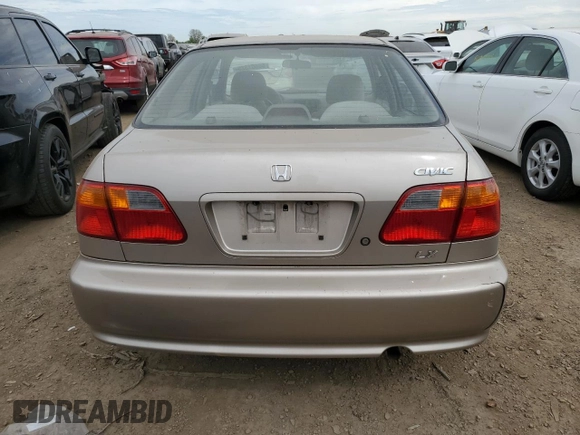 2000 Honda Civic LX with VIN 1HGEJ6677YL043935, listed as a Copart auction lot 56601325 with 163,195 mi miles and Clean Title. Bid and sale history available at DreamBid. Image 6.