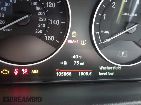 2016 BMW 3 Series 320i with VIN WBA8E1G51GNU11798, listed as a IAAI auction lot 41582559 with 105,866 mi miles and . Bid and sale history available at carsss.com. Image 15.