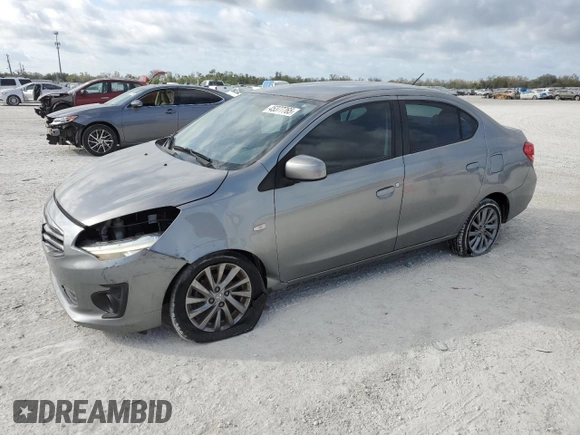 2018 Mitsubishi Mirage G4 ES with VIN ML32F3FJ9JHF06329, listed as a Copart auction lot 45377765 with 53,240 mi miles and Salvage Title. Bid and sale history available at carsss.com. Image 1.