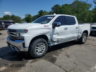 2021 Chevrolet Silverado 1500 LTZ with VIN 3GCUYGED4MG345127, listed as a Copart auction lot 52235175 with 84,007 mi miles and Salvage Title. Bid and sale history available at DreamBid. Image 1.