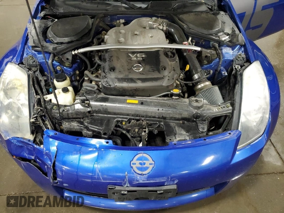 2005 Nissan 350Z Touring with VIN JN1AZ34E05M650337, listed as a Copart auction lot 70862474 with 88,076 mi miles and Salvage Title. Bid and sale history available at DreamBid. Image 11.