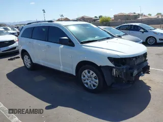 2018 Dodge Journey SE with VIN 3C4PDCAB0JT229335, listed as a IAAI auction lot 42056228 with 157,868 mi miles. Bid and sale history available at carsss.com. Image 1.