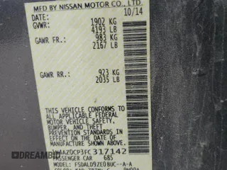 2015 Nissan LEAF SL with VIN 1N4AZ0CP3FC317142, listed as a Copart auction lot 79734984 with 77,437 mi miles and Salvage title. Bid and sale history available at DreamBid. Image 14.