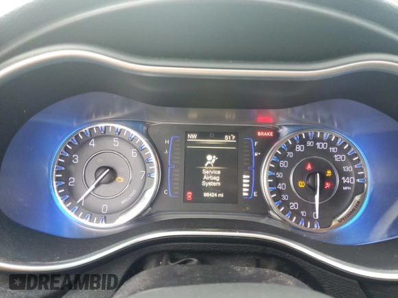 2017 Chrysler 200 Touring with VIN 1C3CCCFB7HN504725, listed as a Copart auction lot 41757845 with 96,424 mi miles and Salvage Title. Bid and sale history available at carsss.com. Image 9.