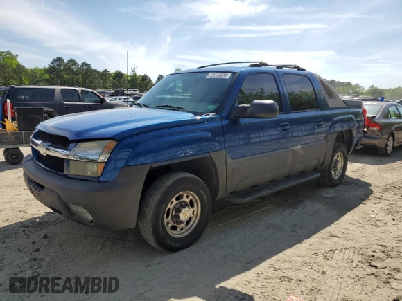 2004 Chevrolet Avalanche LS with VIN 3GNGK22G64G126970, listed as a Copart auction lot 53913325 with 203,065 mi miles and Salvage title. Bid and sale history available at DreamBid. Image 1.