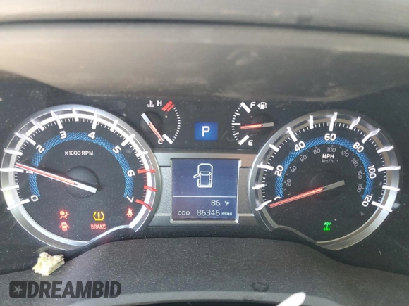 2019 Toyota 4Runner SR5 with VIN JTEBU5JR6K5675926, listed as a Copart auction lot 61691815 with 86,346 mi miles and Clean title. Bid and sale history available at DreamBid. Image 9.