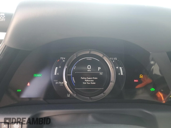 2022 Lexus ES 300h F Sport with VIN 58AGA1C11NU012393, listed as a Copart auction lot 56214745 with 31,764 mi miles and Salvage title. Bid and sale history available at DreamBid. Image 9.