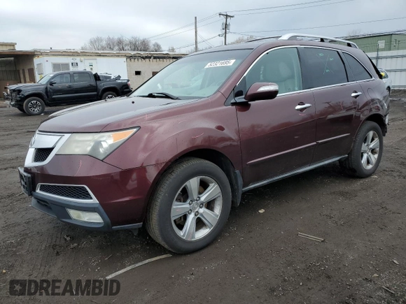 2010 Acura MDX Technology Pkg with VIN 2HNYD2H65AH515465, listed as a Copart auction lot 52321695 with 246,477 mi miles and Salvage Title. Bid and sale history available at carsss.com. Image 1.