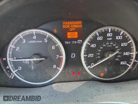 2014 Acura RDX with VIN 5J8TB3H32EL006414, listed as a Copart auction lot 77082154 with 174,167 mi miles and Salvage Title. Bid and sale history available at carsss.com. Image 9.