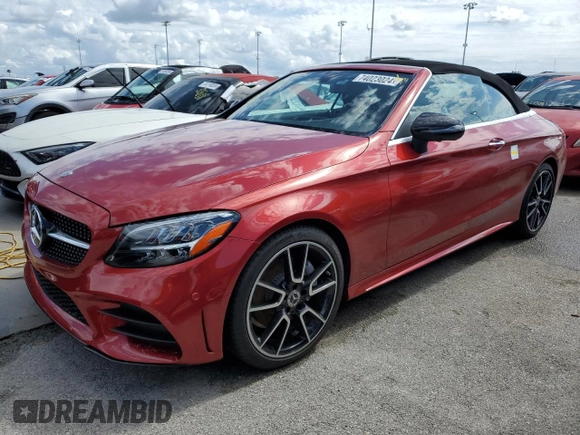 2021 Mercedes-Benz C 300 with VIN W1KWK8DB4MG068481, listed as a Copart auction lot 74023024 with Not Provided miles and Salvage Title. Bid and sale history available at DreamBid. Image 1.