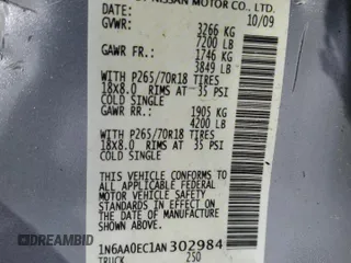 2010 Nissan Titan LE with VIN 1N6AA0EC1AN302984, listed as a Copart auction lot 89266195 with 80,743 mi miles and Salvage Title. Bid and sale history available at carsss.com. Image 15.