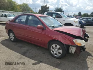 2008 Kia Spectra EX with VIN KNAFE121485514260, listed as a Copart auction lot 70401794 with 220,682 mi miles and Salvage Title. Bid and sale history available at carsss.com. Image 4.