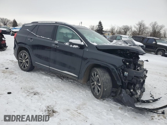 2019 GMC Terrain Denali with VIN 3GKALXEX9KL224548, listed as a Copart auction lot 41626525 with 49,481 mi miles and Salvage Title. Bid and sale history available at DreamBid. Image 4.