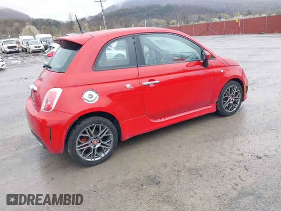 2015 FIAT 500 Abarth with VIN 3C3CFFFH9FT721798, listed as a IAAI auction lot 41946325 with 134,991 mi miles. Bid and sale history available at carsss.com. Image 4.