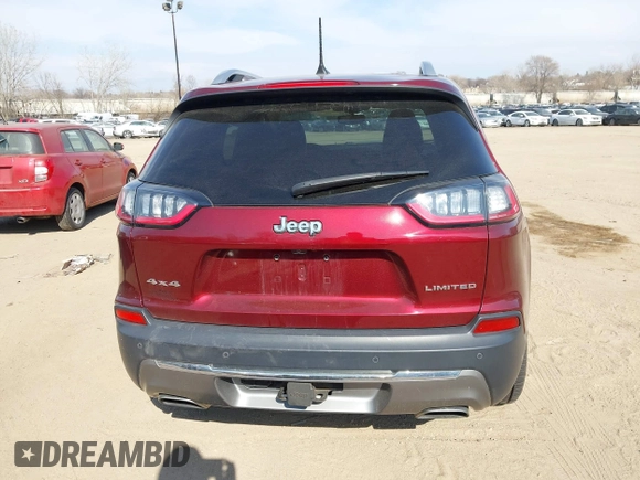 2019 Jeep Cherokee Limited with VIN 1C4PJMDX4KD122186, listed as a IAAI auction lot 42006071 with 83,164 mi miles and . Bid and sale history available at DreamBid. Image 16.