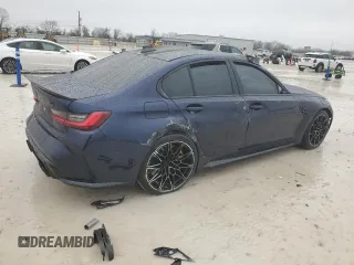 2022 BMW M3 Competition xDrive z VIN WBS43AY00NFM14007, wystawiony jako Copart lot #44983285 z przebiegiem Nie podano mil oraz Szkoda całkowita • Salvage title. Historia ofert i sprzedaży dostępna na DreamBid. Obrazek 3.