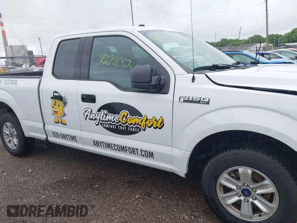 2018 Ford F-150 XL with VIN 1FTEX1CB9JFC81444, listed as a IAAI auction lot 42711062 with 215,224 mi miles and . Bid and sale history available at DreamBid. Image 14.