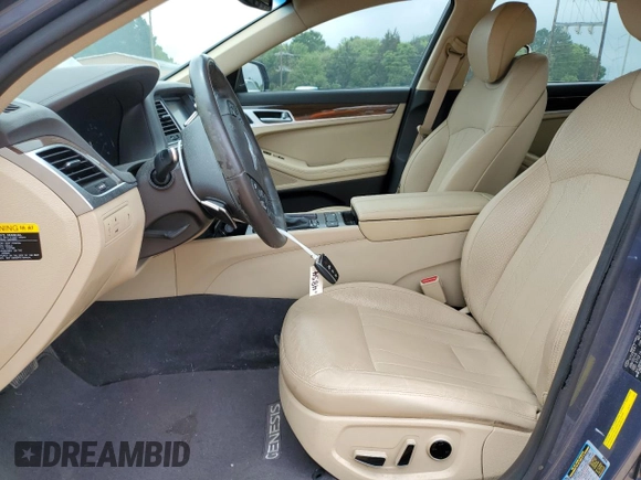 2015 Hyundai Genesis 3.8L z VIN KMHGN4JE9FU078694, wystawiony jako Copart lot #54191745 z przebiegiem 24 755 mil mil oraz Szkoda całkowita • Salvage title. Historia ofert i sprzedaży dostępna na DreamBid. Obrazek 7.
