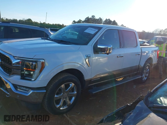 2022 Ford F-150 XL with VIN 1FTFW1ED5NFA02843, listed as a IAAI auction lot 41336268 with 35,066 mi miles. Bid and sale history available at carsss.com. Image 14.