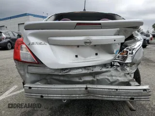 2015 Nissan Versa SV with VIN 3N1CN7APXFL852437, listed as a Copart auction lot 55702425 with 100,021 mi miles and Salvage title. Bid and sale history available at DreamBid. Image 6.