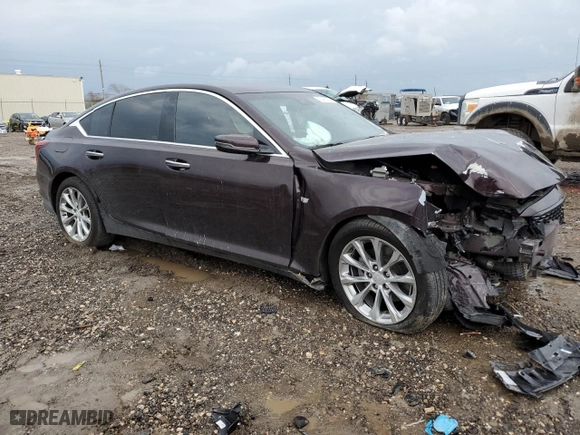 2022 Cadillac CT5 Premium Luxury with VIN 1G6DN5RK5N0111092, listed as a Copart auction lot 86408354 with 0 mi miles and Salvage Title. Bid and sale history available at carsss.com. Image 4.