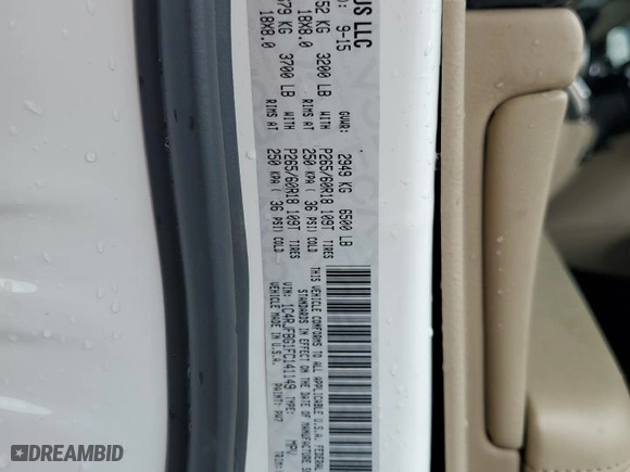 2015 Jeep Grand Cherokee Limited with VIN 1C4RJFBG1FC141149, listed as a Copart auction lot 50195135 with 115,040 mi miles and Salvage Title. Bid and sale history available at carsss.com. Image 13.