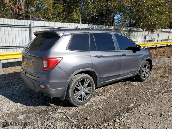 2020 Honda Passport EX-L with VIN 5FNYF7H55LB002486, listed as a Copart auction lot 87589325 with 60,332 mi miles and Salvage Title. Bid and sale history available at carsss.com. Image 3.