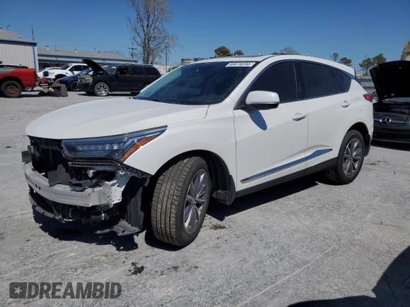 2020 Acura RDX w/Technology Pkg with VIN 5J8TC2H58LL003698, listed as a Copart auction lot 48678204 with 47,390 mi miles. Bid and sale history available at carsss.com. Image 1.