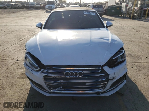 2018 Audi S5 Premium Plus z VIN WAUY4GF59JN004438, wystawiony jako Copart lot #45324915 z przebiegiem 24 970 mil mil oraz Szkody całkowita. Historia ofert i sprzedaży dostępna na DreamBid. Obrazek 5.