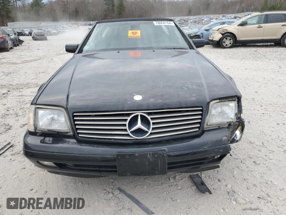 1998 Mercedes-Benz SL-Class with VIN WDBFA67F5WF157662, listed as a Copart auction lot 78654164 with 0 mi miles and Clean Title. Bid and sale history available at carsss.com. Image 5.