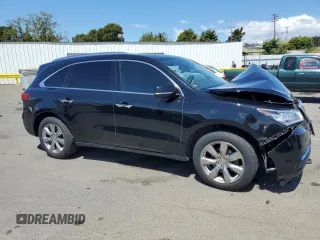 2014 Acura MDX Advance with VIN 5FRYD4H83EB032053, listed as a Copart auction lot 56803255 with Not provided miles and Salvage title. Bid and sale history available at DreamBid. Image 4.