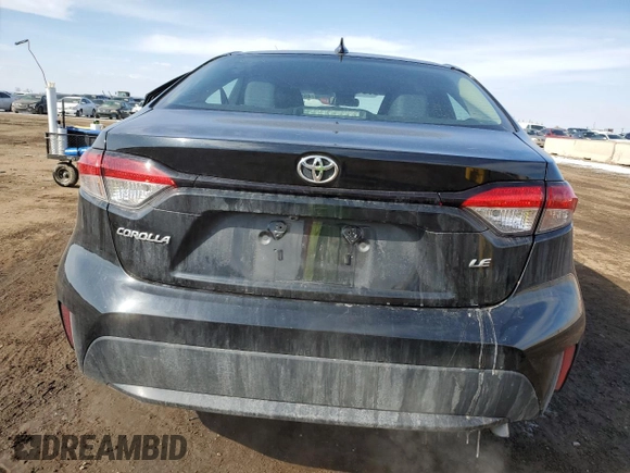 2021 Toyota Corolla LE with VIN 5YFEPMAE1MP236560, listed as a Copart auction lot 45542305 with 69,086 mi miles and Salvage Title. Bid and sale history available at carsss.com. Image 6.