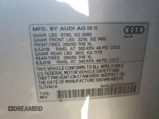 2014 Audi Q7 3.0T Premium Plus with VIN WA1LGAFE0ED004917, listed as a Copart auction lot 51525705 with 157,036 mi miles and Salvage Title. Bid and sale history available at carsss.com. Image 15.