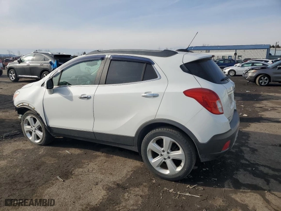 2016 Buick Encore with VIN KL4CJESB7GB689372, listed as a Copart auction lot 46312205 with 46,302 mi miles and Salvage Title. Bid and sale history available at carsss.com. Image 2.